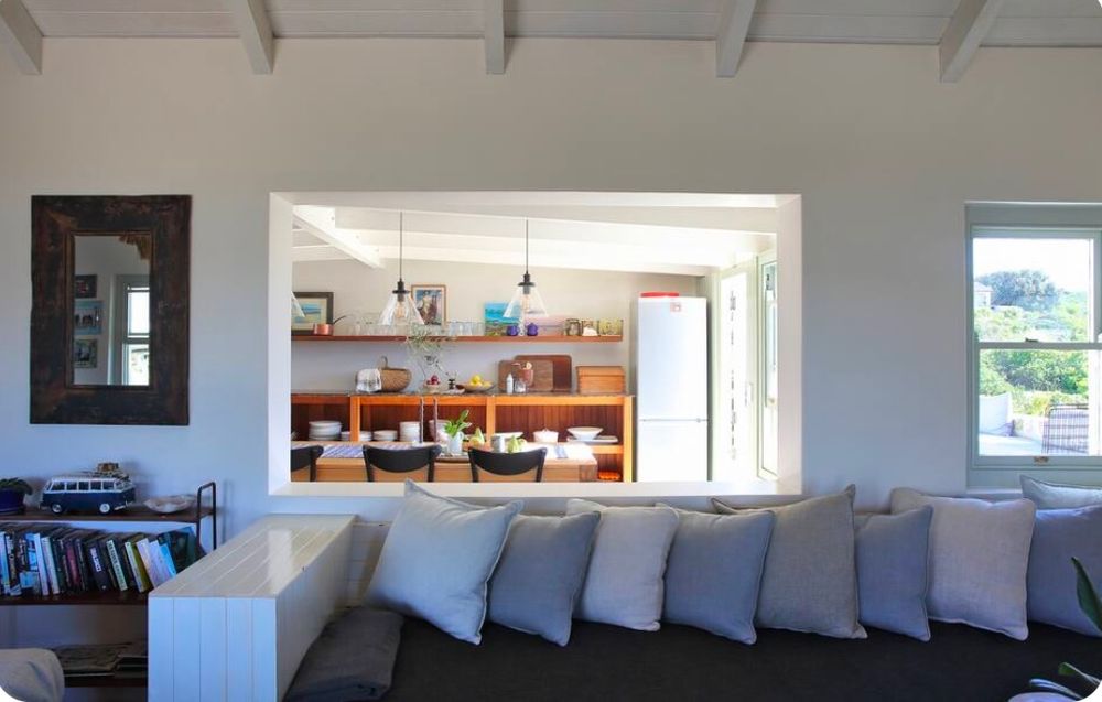 Open-plan living and kitchen
