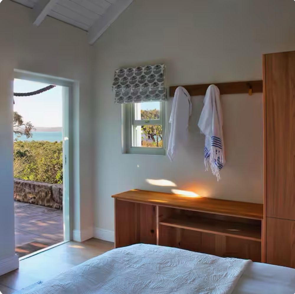 Bedroom opening to the terrace
