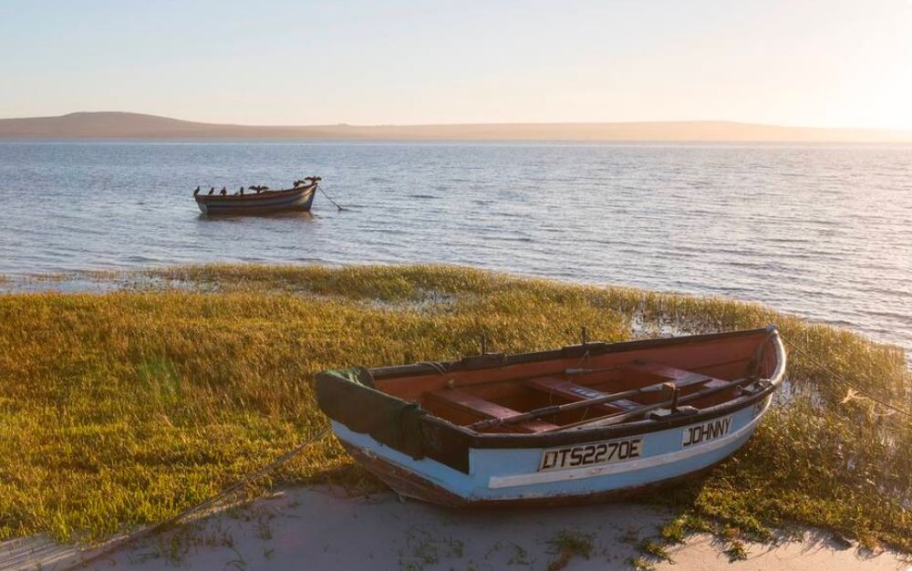 Fishing boats at golden hour